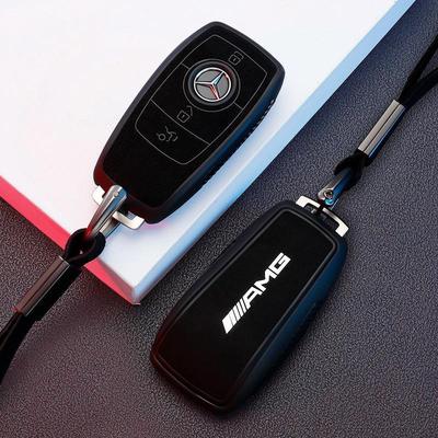 适用于奔驰车钥匙套e300l C260LC200LA200LE260GLC软全包保护壳扣
