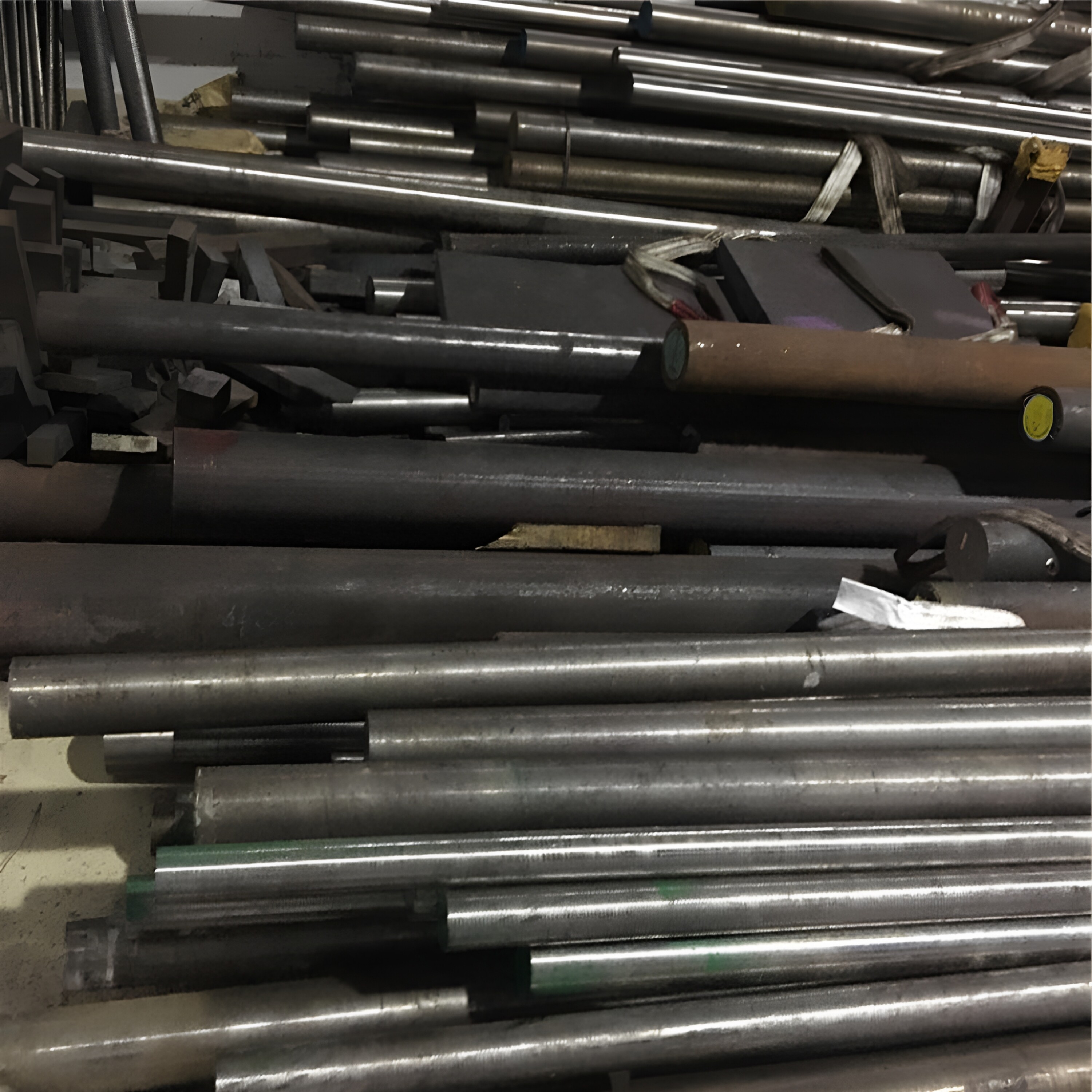 批发SKH-9 M2 SKD11 D2 DC53 A2 16MnCr5 738H模具钢精光板 圆棒 - 实物图