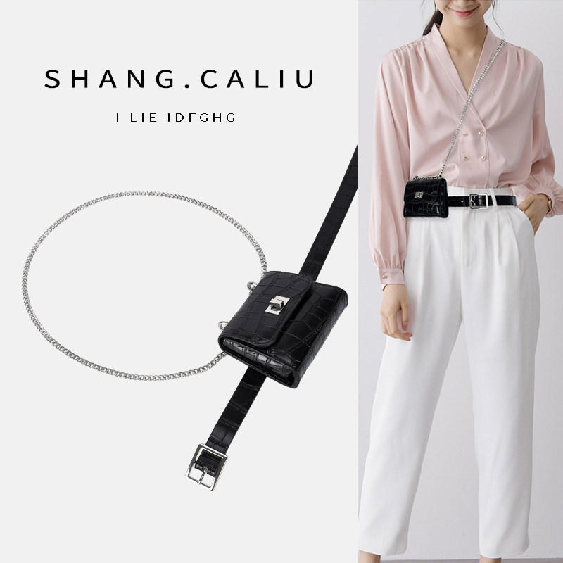 新款小香腰包女腰带金属链条mini腰链小方单肩斜挎包裤带时尚皮带,服饰配件/皮带/帽子/围巾,腰带/皮带/腰链,淘宝优惠券,粉丝福利购,淘宝优惠卷
