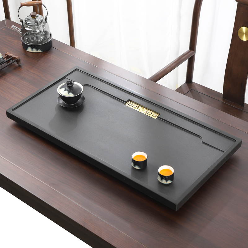 天然乌金石茶盘家用2025新款茶台茶海客厅高档功夫一体石材茶托盘