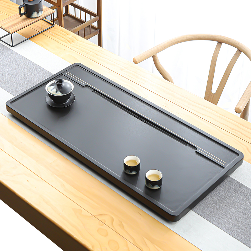 天然乌金石茶盘家用2025新款茶台茶海客厅高档功夫一体石材茶托盘