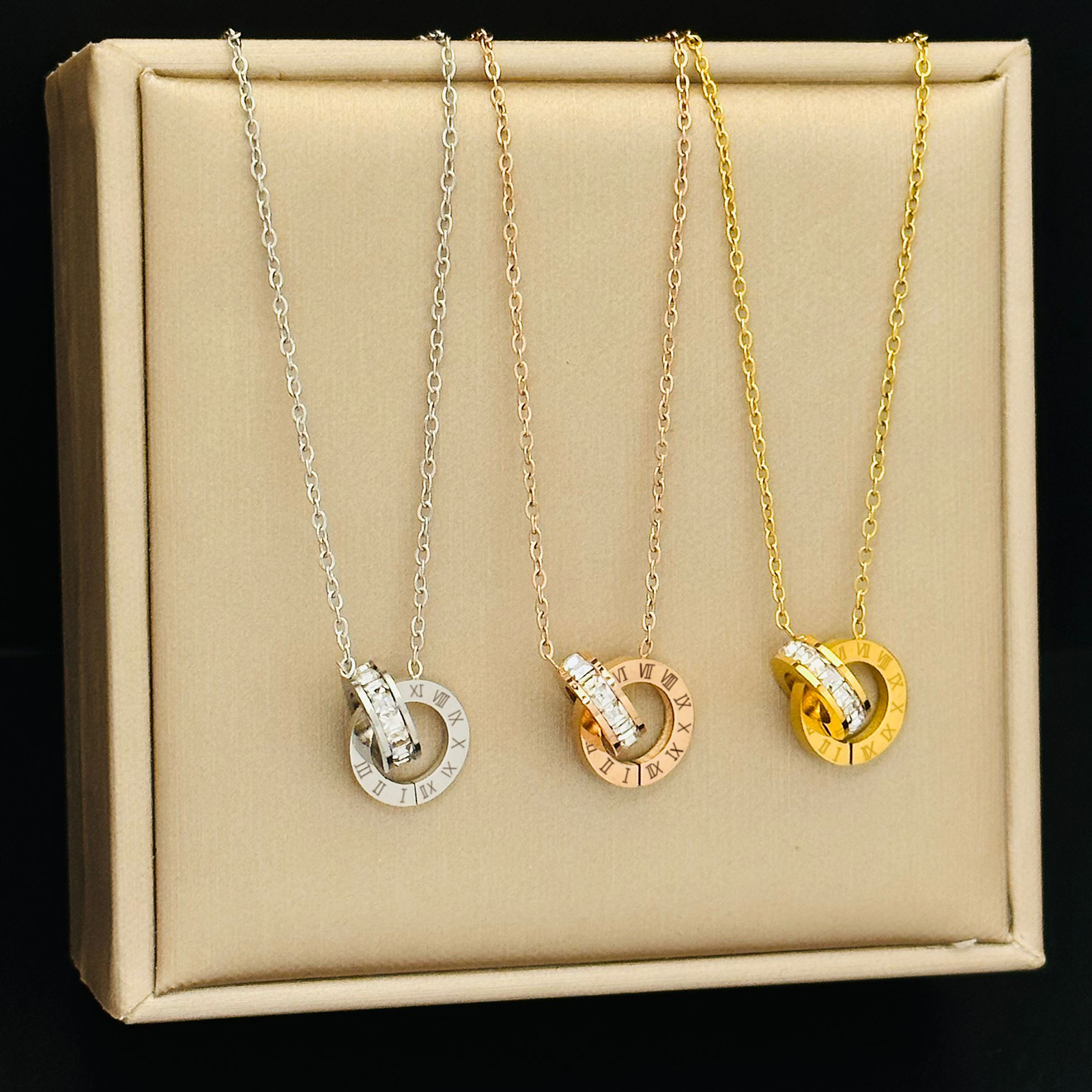 罗马数字项链炫小虫钛钢