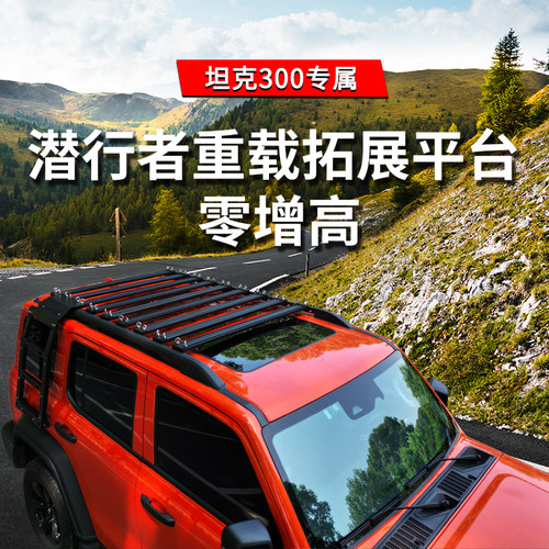 坦克300专用拓展车顶行李架平台行李框车顶架侧边帐爬梯帐篷天幕