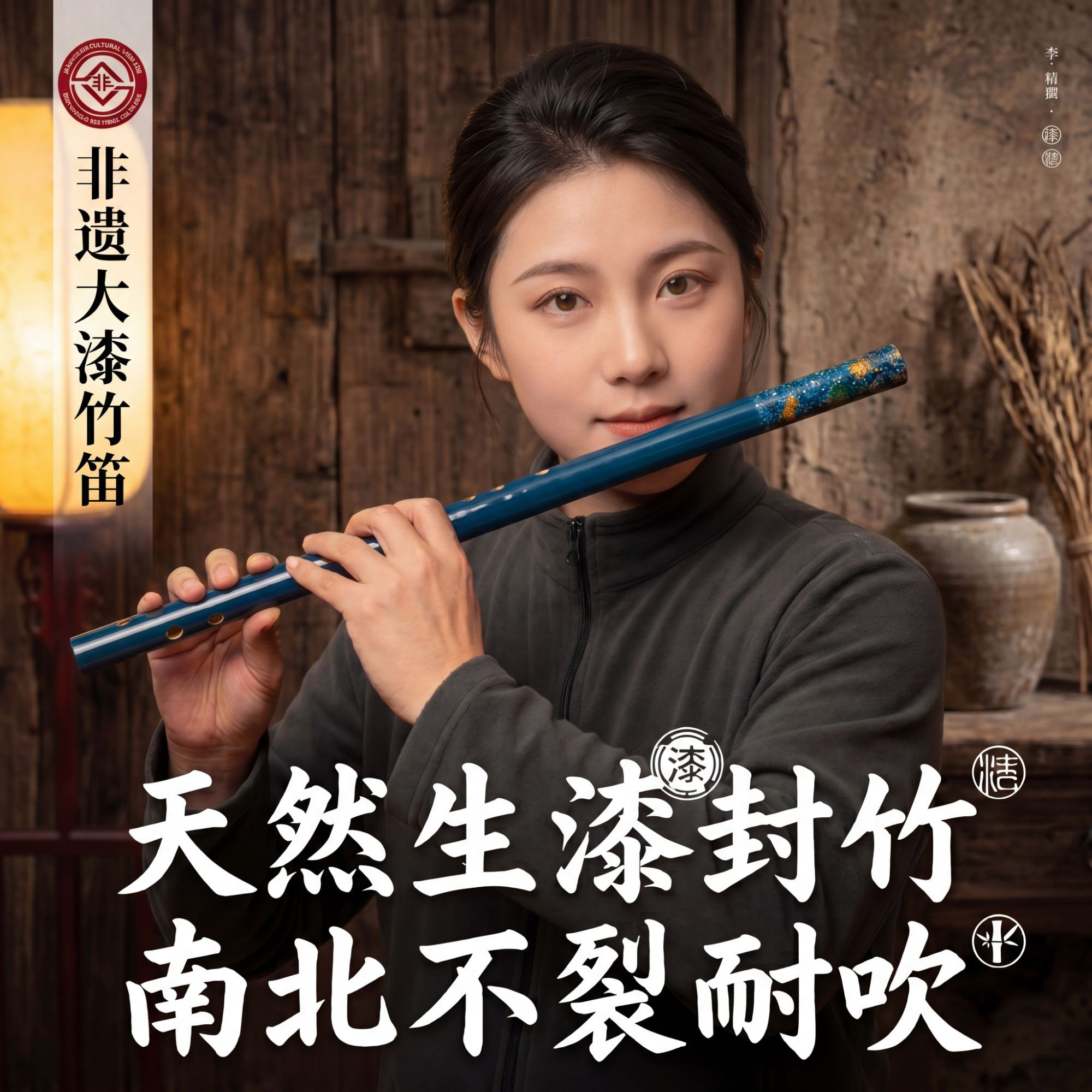 正雅26年新款【星澜】大漆国漆短笛笛子竹笛初学者成人横笛