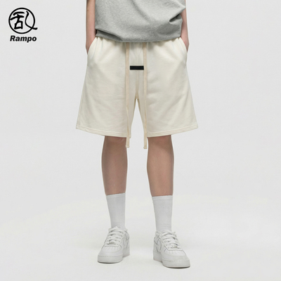 美式潮牌宽松男士五分短裤运动裤