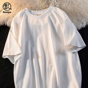 2026乱步260G新款重磅纯棉T恤男士宽松纯色