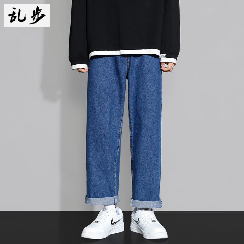 直筒牛仔裤男士宽松2022年秋季