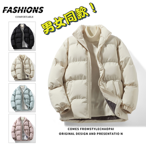 面包服男女短款羽绒棉服加厚保暖棉衣2023年新款冬季学生立领外套