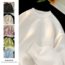 oversize重磅毛衣男款冬季2025新款加绒加厚保暖内搭针织衫毛线衣