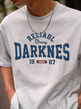 350g纯棉重磅短袖男款夏季美式复古白色t恤男生潮牌半袖衣服夏装