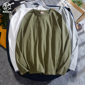 t恤男打底衫 乱步潮牌男装 纯棉长袖 ins潮牌潮流宽松休闲上衣服