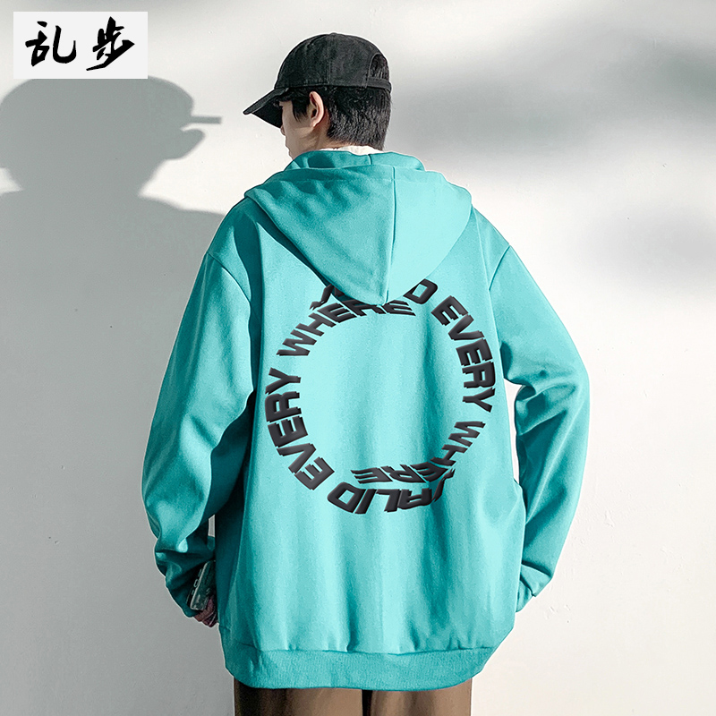 连帽卫衣男士大码男装设计感