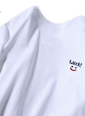 350g纯棉短袖t恤男女夏季2026新款白色短袖小领口宽松全棉打底衫