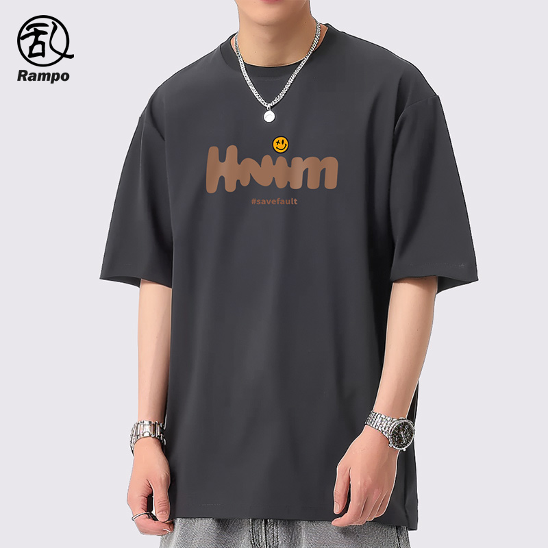 260g纯棉休闲短袖t恤半袖上衣