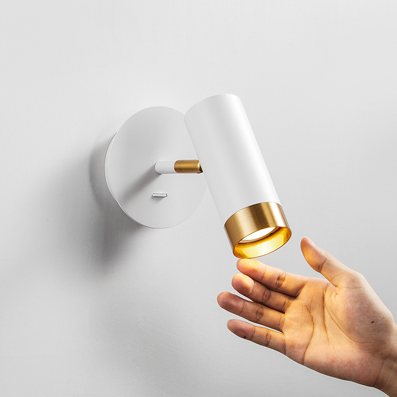 北欧风书房装饰带开关旋转床头灯