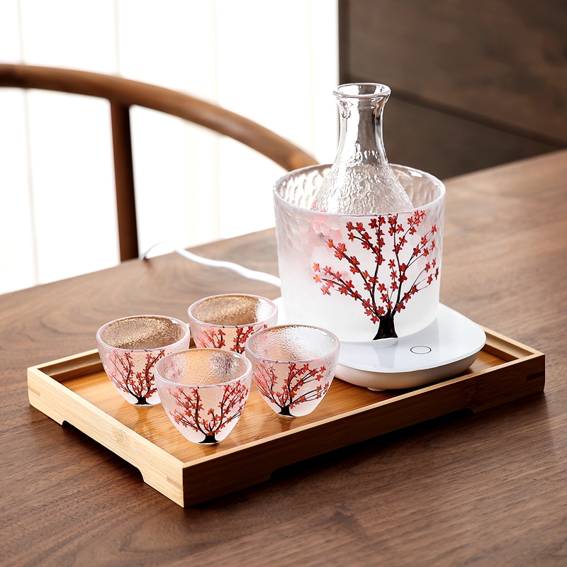 家用创意樱花云雾玻璃酒具
