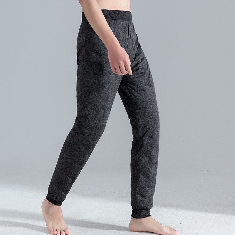 Down pants man 2022 winter Middle and old age cotton-padded trousers Large Paige Plush thickening Elastic force keep warm Internal bilein the Men's clothing, Down pants  category - from Buy2taobao.com to provide professional Taobao agent buy service