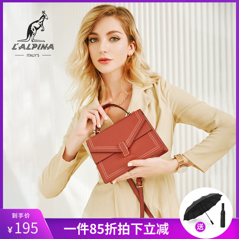 袋鼠包包女2020新款2019凯莉包夏季单肩斜挎手提包网红小方包ck潮