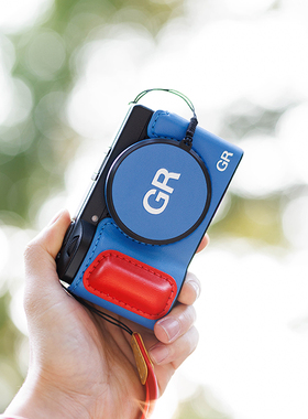 蠢小鱼数码配件适用于理光GR4相机保护套GR4HDF头层羊皮收纳壳手柄底座便携