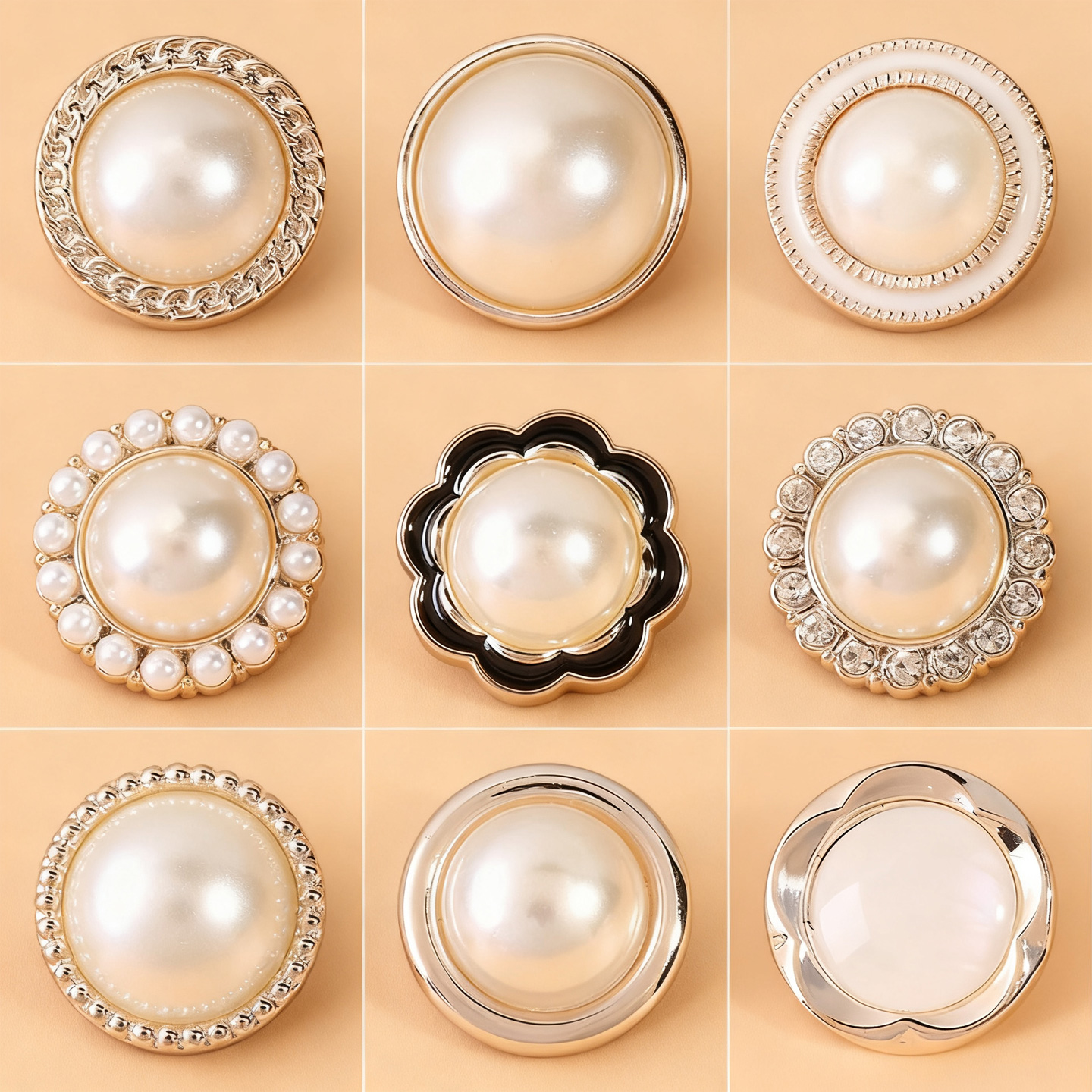 之江珍珠纽扣大衣毛衣外套扣子