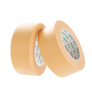 高粘美纹纸胶带黄色耐高温汽车美容喷漆遮蔽真石漆十字绣美缝贴纸瓷砖墙面硅藻泥无痕强力强粘加厚美纹纸50米