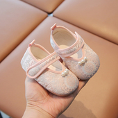 女宝宝抓周鞋 鞋 软底汉服鞋 婴儿周岁鞋 中式 唐装 国风公主学步布鞋 秋