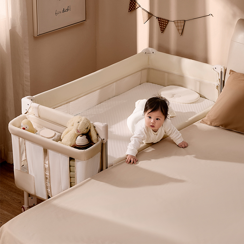 coolbaby床体可升降婴儿床