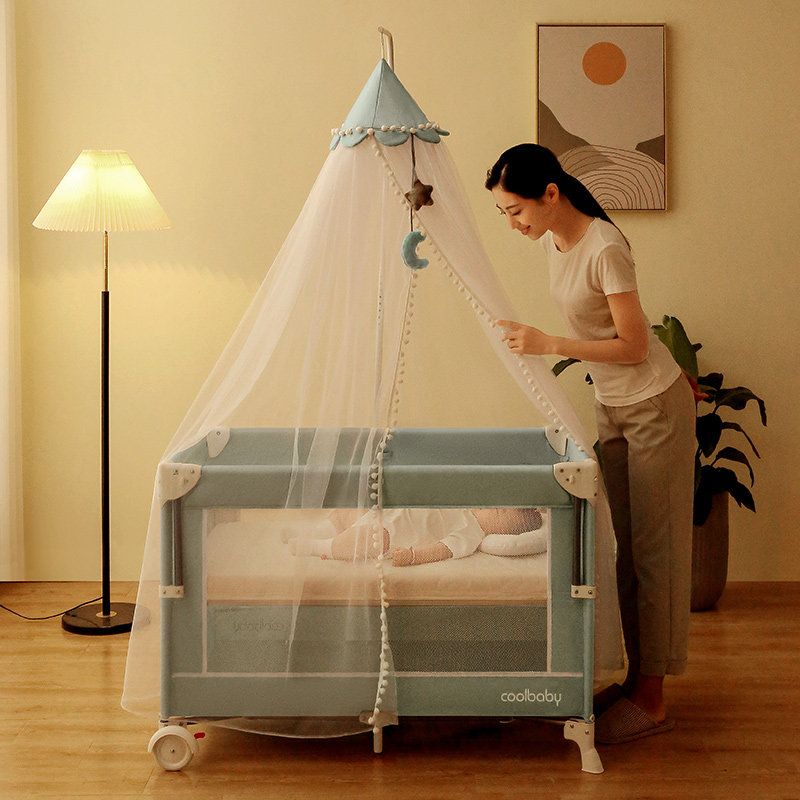coolbaby折叠婴儿床新生儿可移动拼接大床便携式多功能摇篮宝宝床怎么看?