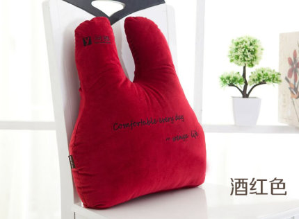 问雅卡通抱枕沙发靠垫办公室椅子靠背床头靠枕午休汽车护腰枕靠垫