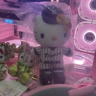 hellokitty地域限定棒球限定公仔摆件毛绒娃娃老料中古kitty复古