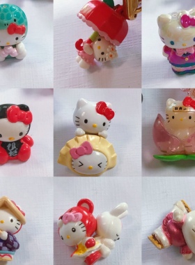 日本hello kitty地域限定挂件/手机链/摆件/乌龟水手服珠光饺子