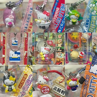 hello kitty地域限定挂件/手机链/摆件/积木红薯吃面青柠糖葫芦