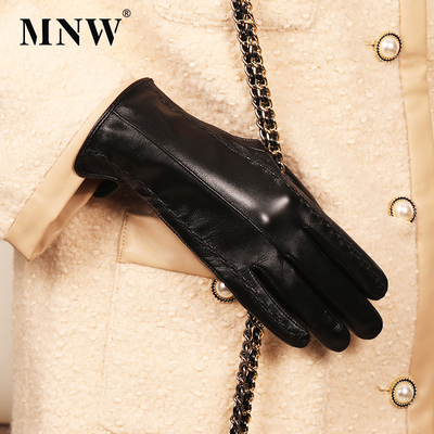 全真皮朋友触屏手套MNW小山羊皮