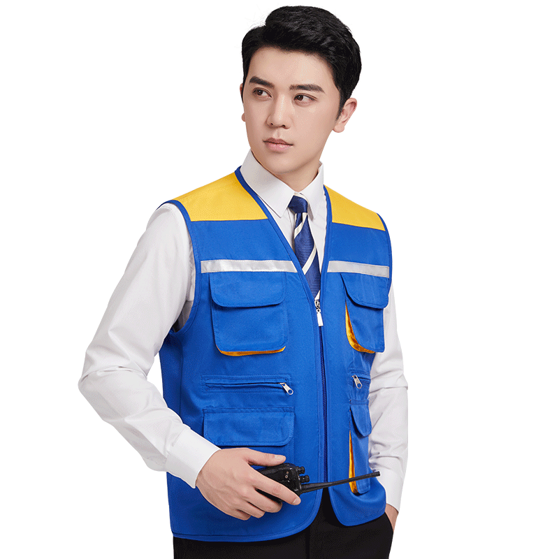 馬甲工作服定制logo裝修施工地勞保馬夾志愿者網(wǎng)格員物業(yè)保潔馬甲