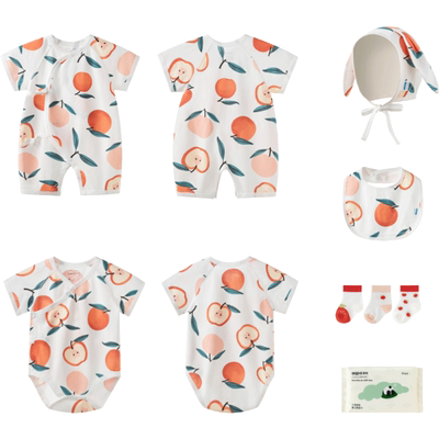 [7A级抑菌] aqpa新生的儿见面礼盒7件装满月礼新出生宝宝礼物实用
