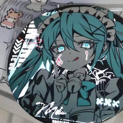 miku初音未来女仆反光吧75mm吧唧可爱徽章二次元周边自制同人谷子