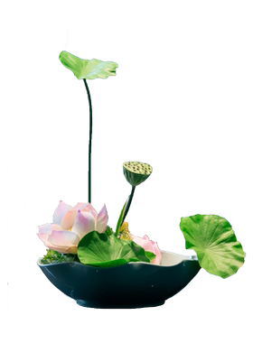 新中式餐桌假花酒店桌面摆花摆件