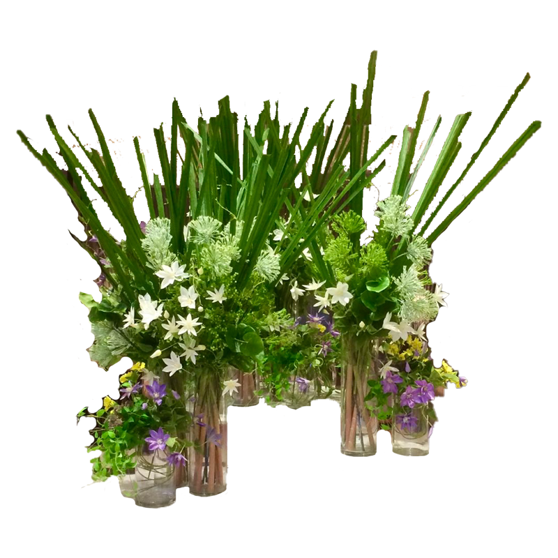 咖啡厅假花原野花艺高档