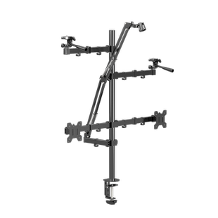 一体式多功能直播云台组合支架补光灯教学拍摄旋转增高手机平板架