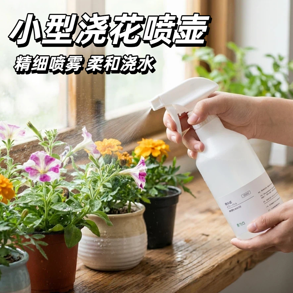 小型浇花喷水壶手压式