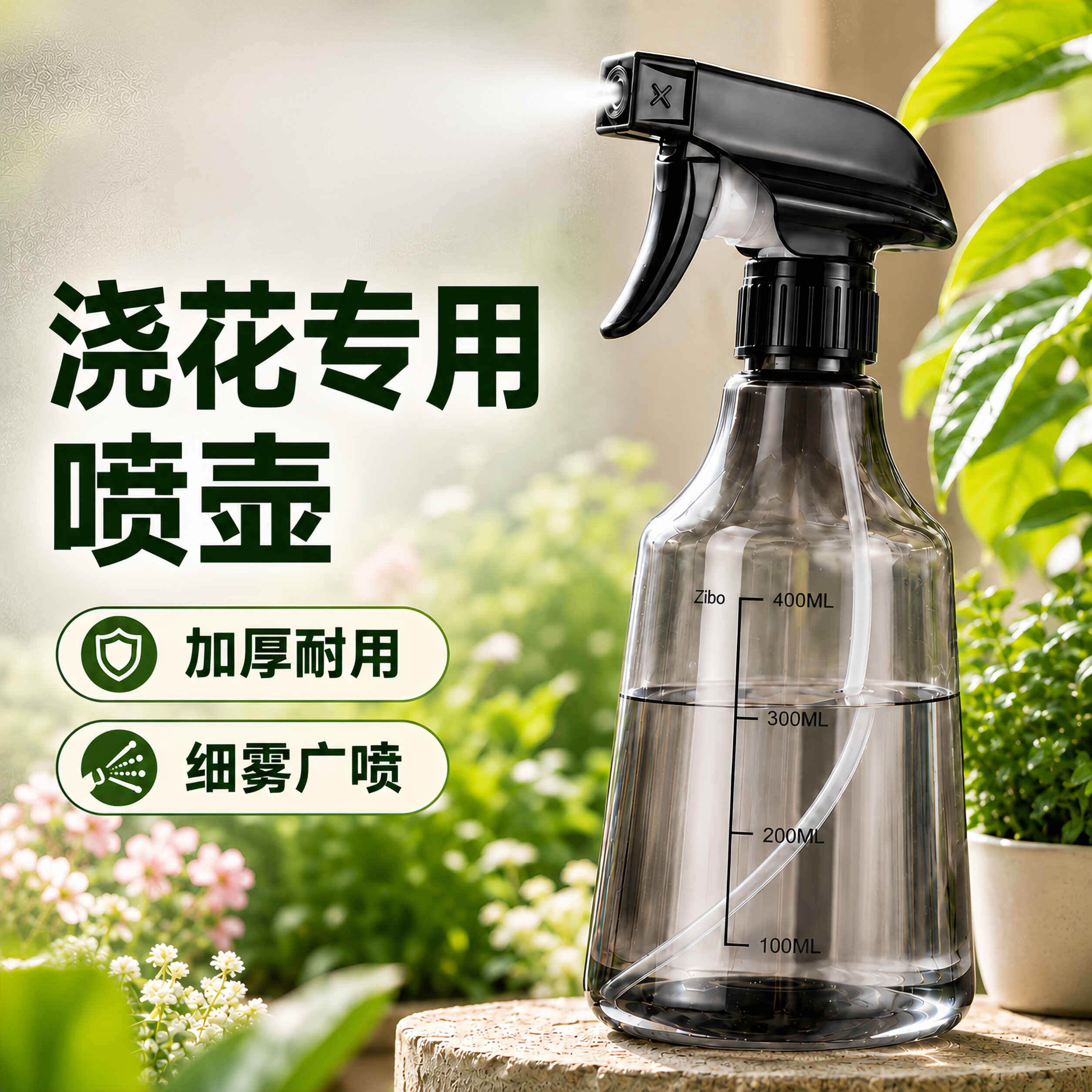 浇花家用喷壶专用水壶超细雾雾化喷头500ml园艺养花洒水壶喷水壶