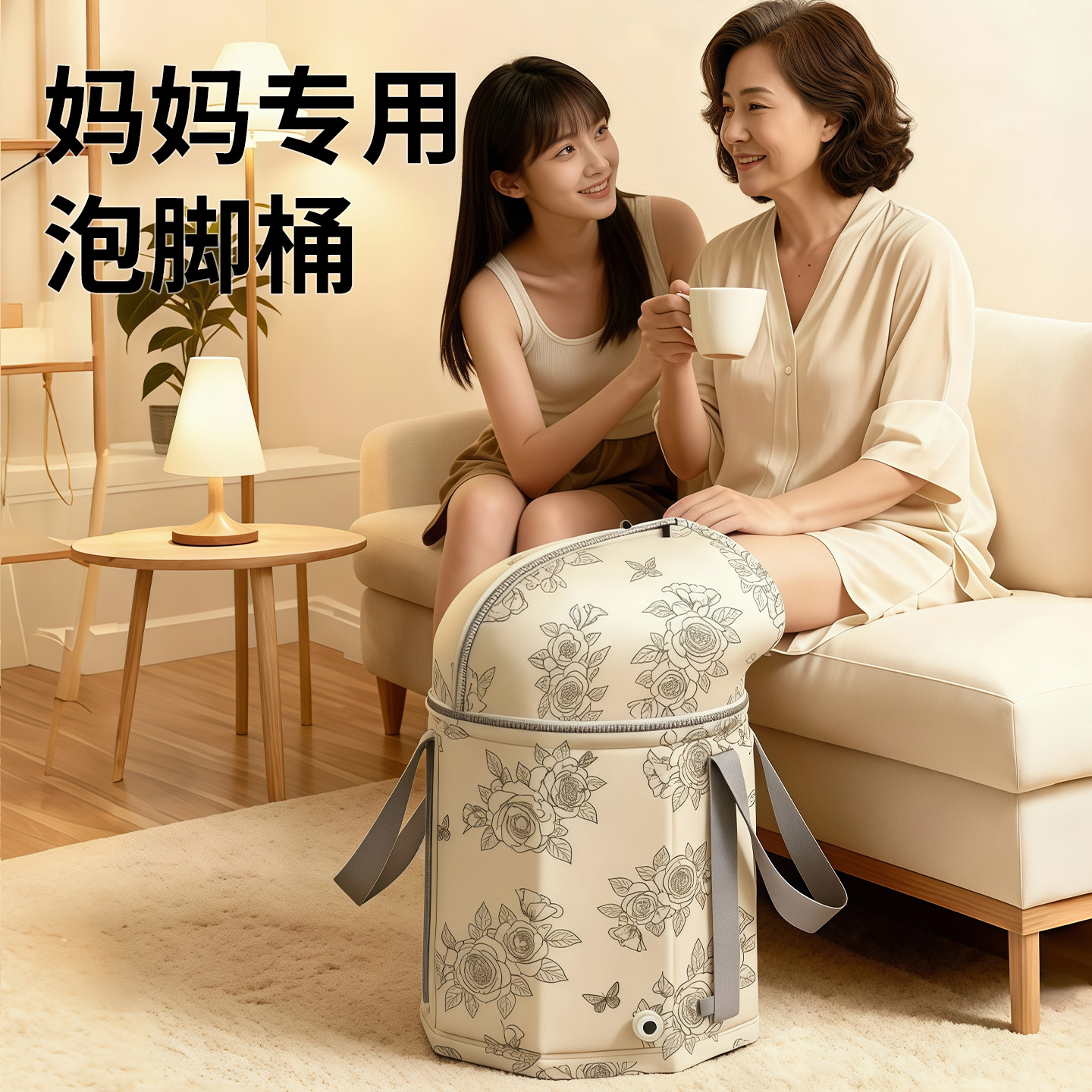妈妈专用泡脚桶家用可折叠泡脚袋