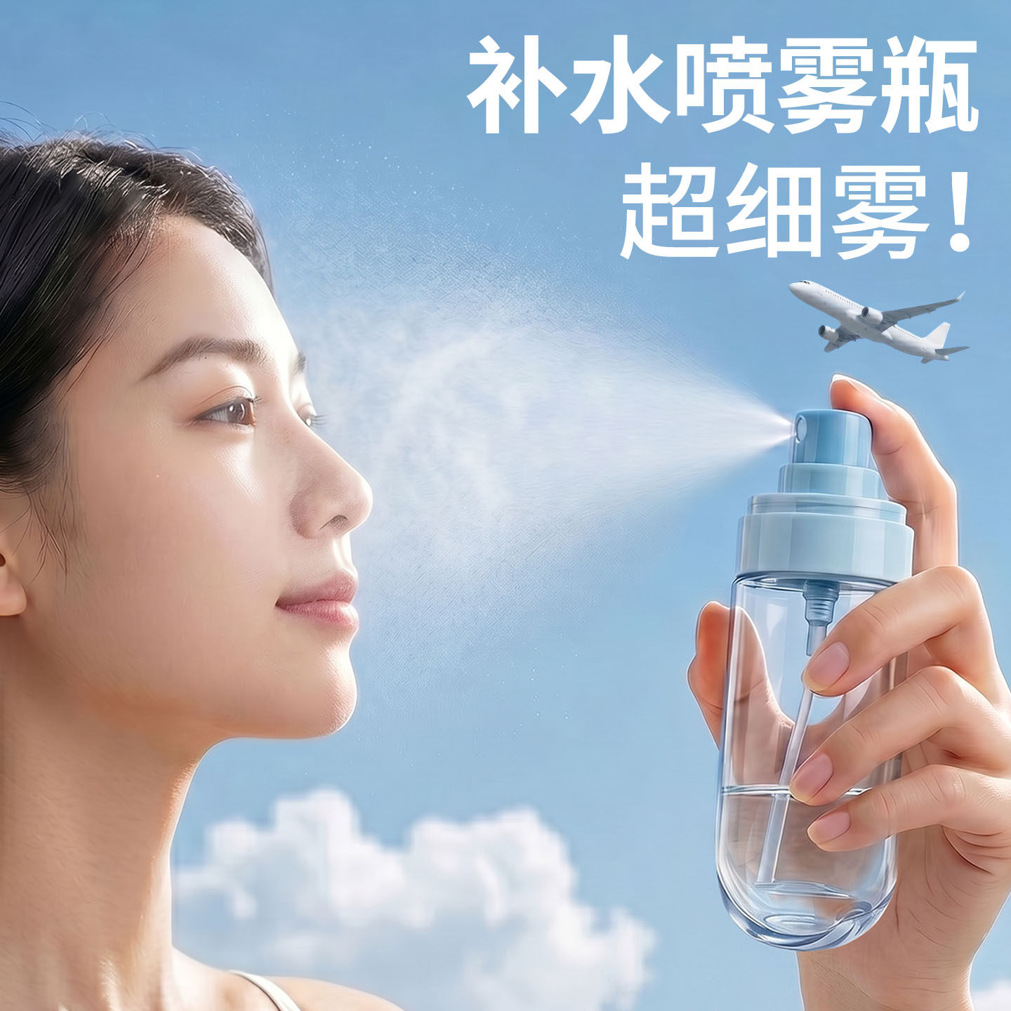 化妆水面部补水喷雾瓶超细雾化纳米小分子小喷瓶小型喷壶分装瓶子