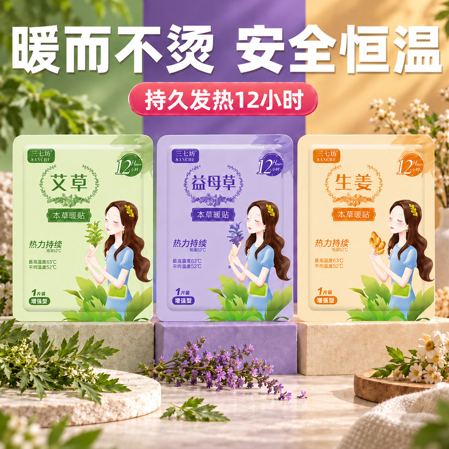 暖宫贴痛经女生用宫寒经期热敷