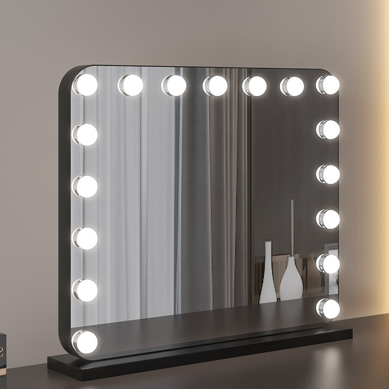 照相馆化妆师专用化妆镜桌面台式led网红镜子美容补光美妆镜带灯