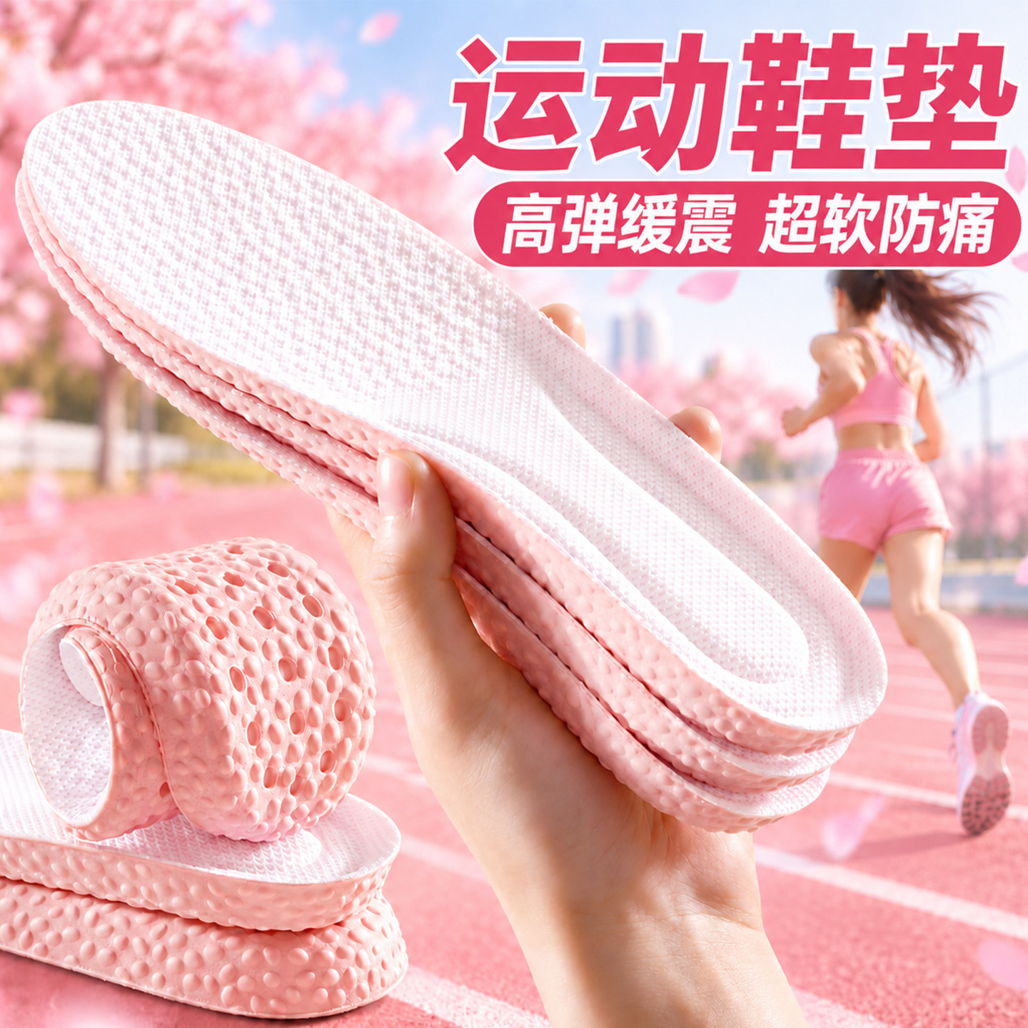 运动鞋垫软底舒适久站不累防痛脚