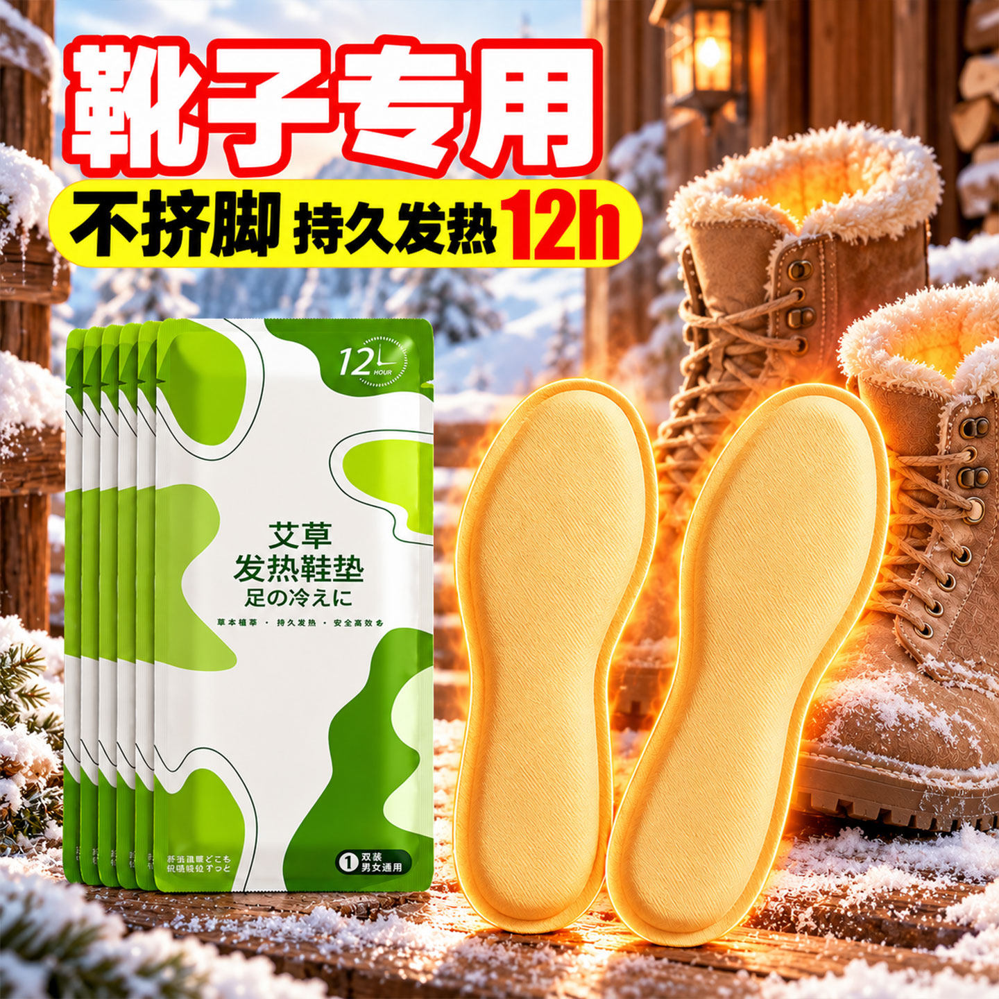 2026新款发热鞋垫女款暖足暖脚暖贴冬季保暖加热自发热暖宝宝男士