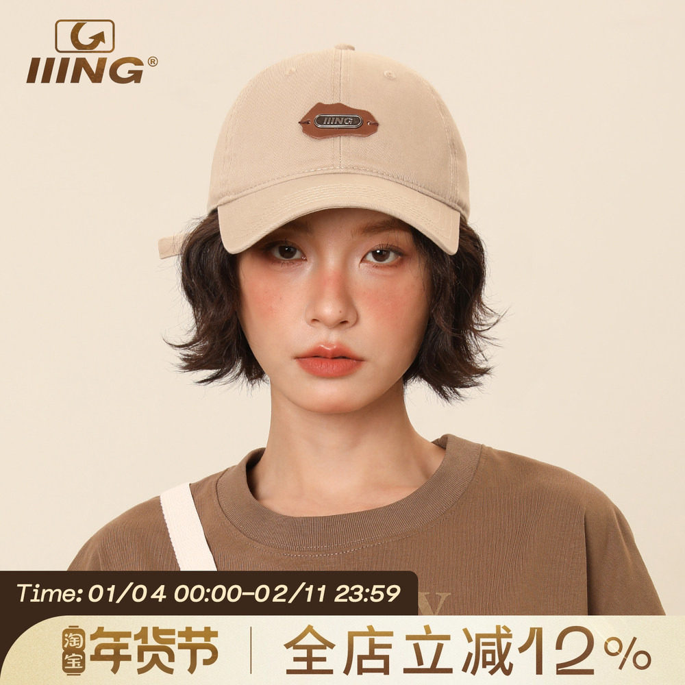 美式复古软顶鸭舌帽子女夏款大头围加大宽檐百搭显脸小棒球帽男潮