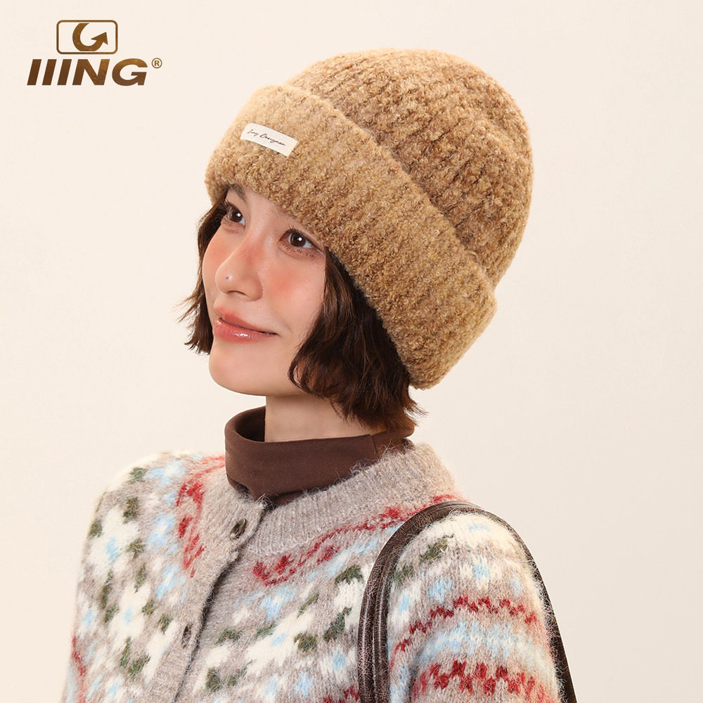 IIING帽控 复古扎染做旧针织帽子女冬加厚保暖护耳时尚百搭毛线帽,服饰配件/皮带/帽子/围巾,帽子,淘宝优惠券,粉丝福利购,淘宝优惠卷