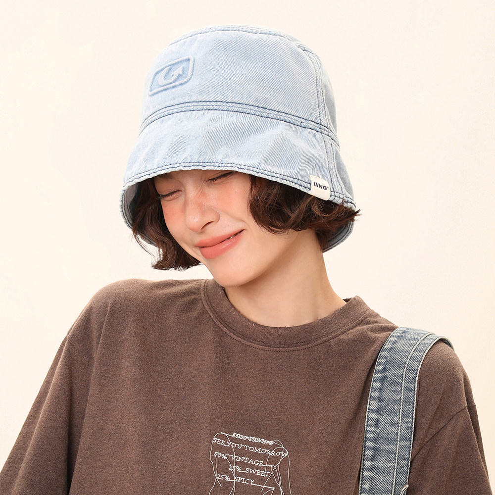 IIING帽控 水洗牛仔渔夫帽女2025夏季新款遮阳防晒盆帽显脸小,服饰配件/皮带/帽子/围巾,防晒帽,淘宝优惠券,粉丝福利购,淘宝优惠卷